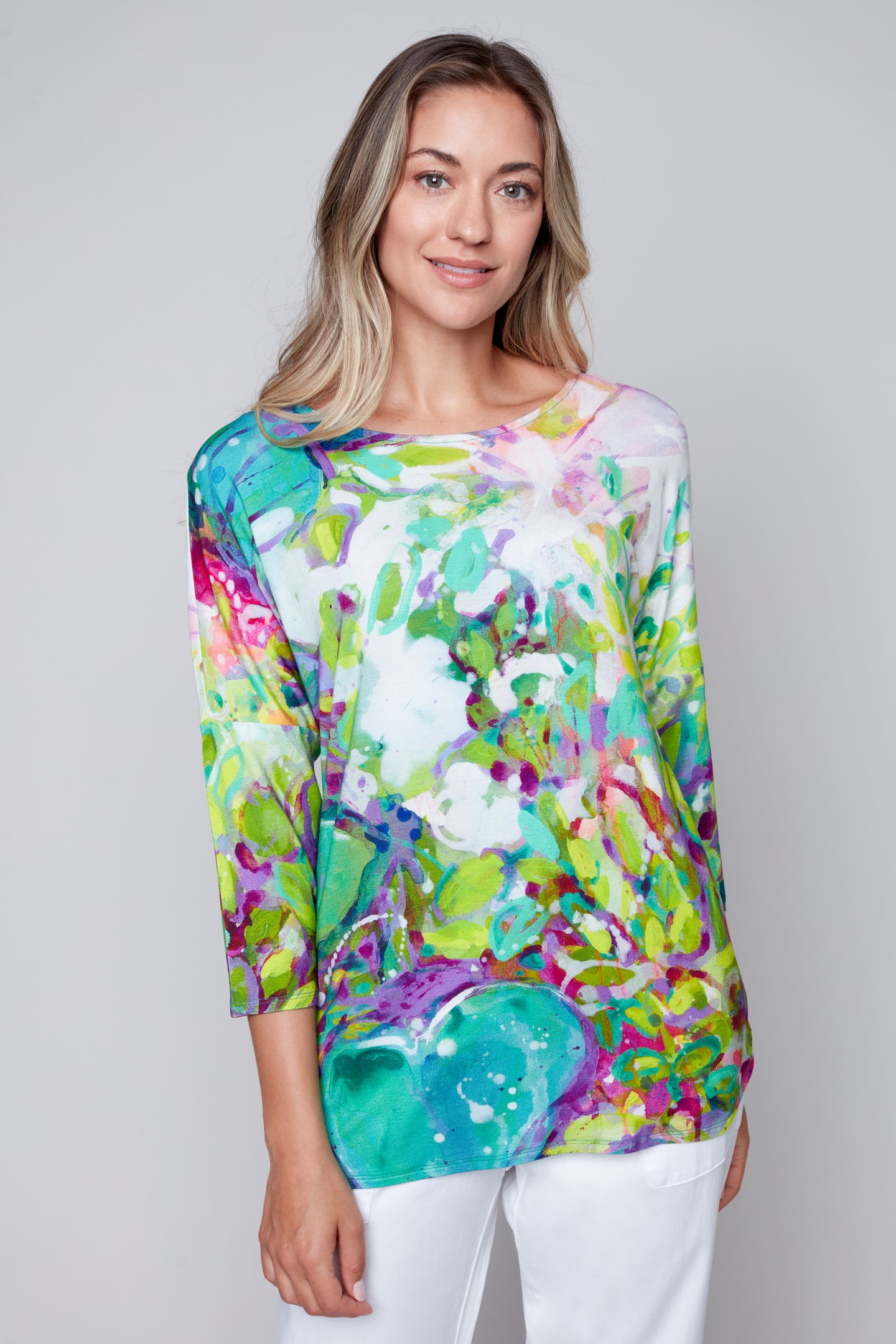 Edge of the Forest 3/4-length sleeve top