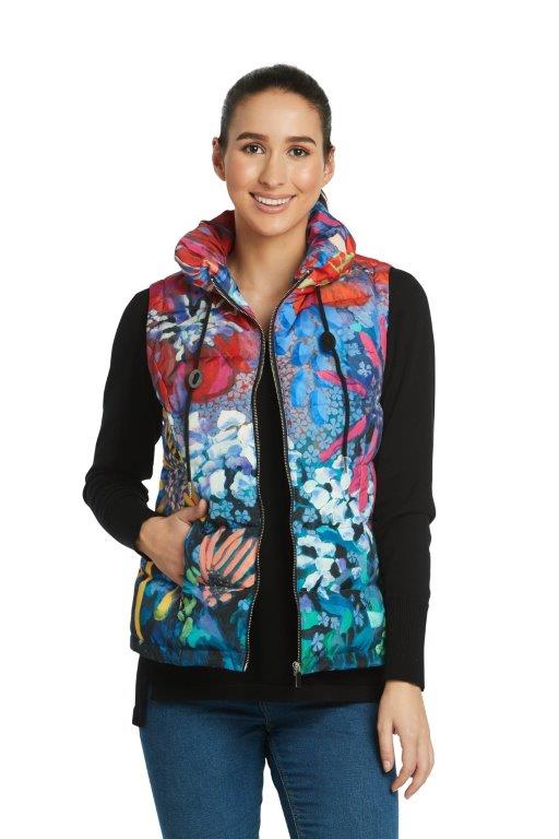 Springtime All Of The Time Zip Front Vest