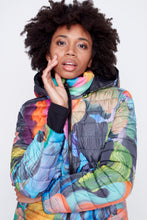 Load image into Gallery viewer, Winter Bouquet reversible puffer jacket
