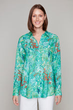 Charger l&#39;image dans la galerie, &quot;The Crocosmia are in Bloom&quot; button front blouse
