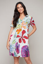 Charger l&#39;image dans la galerie, &quot;A Smattering of Spring&quot; v-neck short sleeve dress
