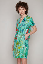 Load image into Gallery viewer, &quot;The Crocosmia are in Bloom&quot; v-neck short sleeve dress
