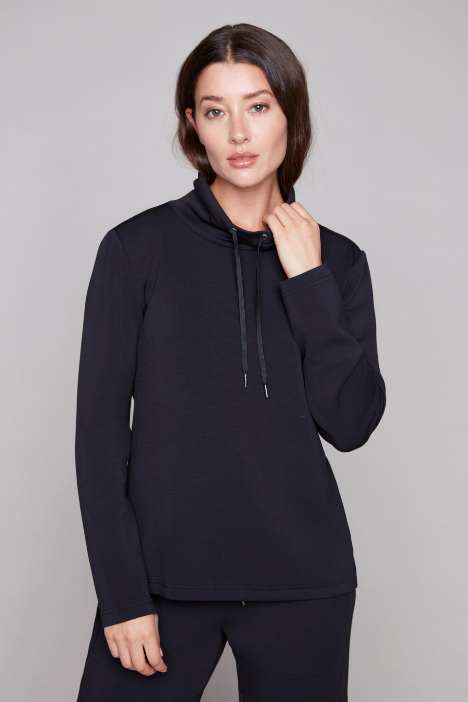 Basics Relaxed Funnel Neck Pullover