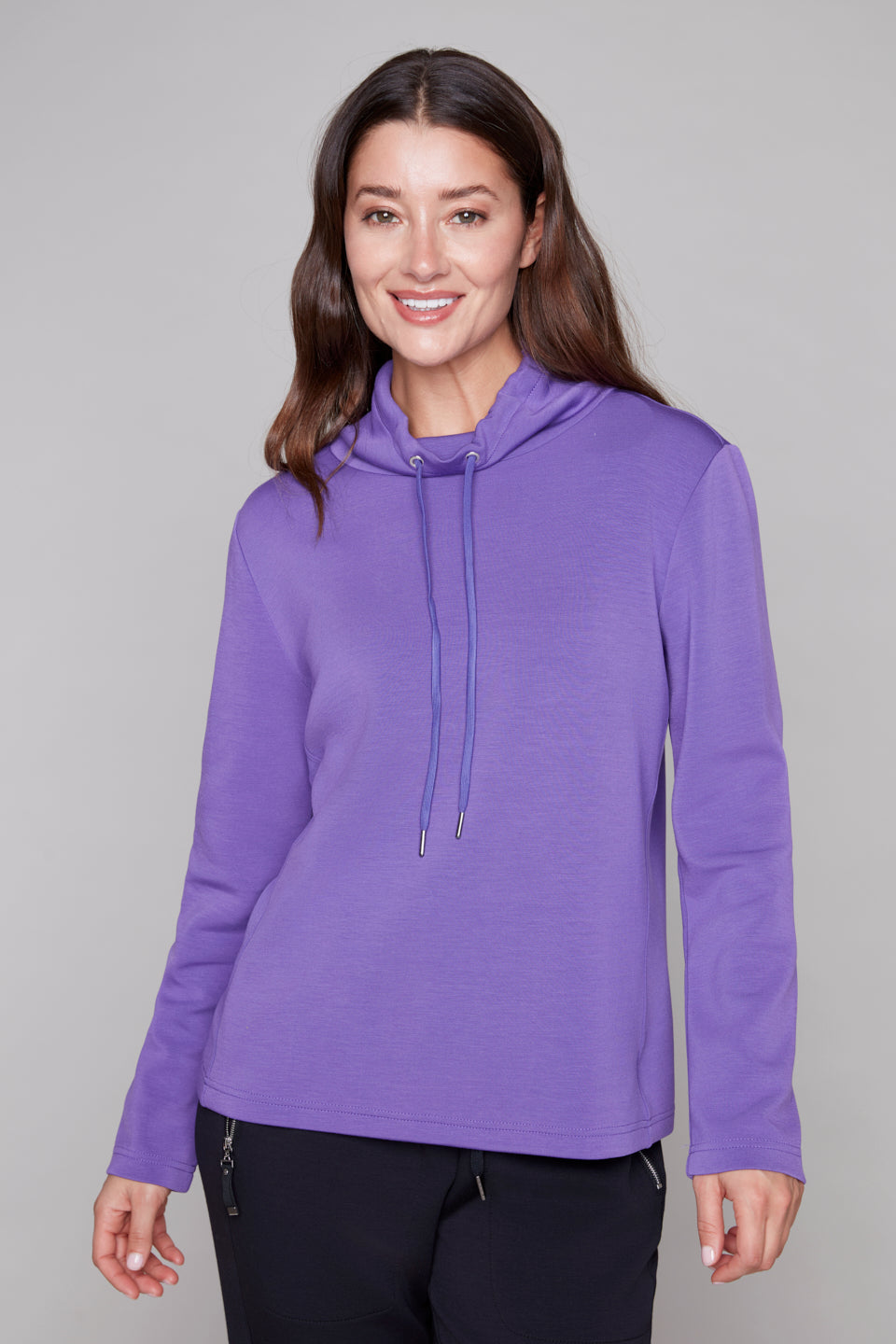 Basics Relaxed Funnel Neck Pullover