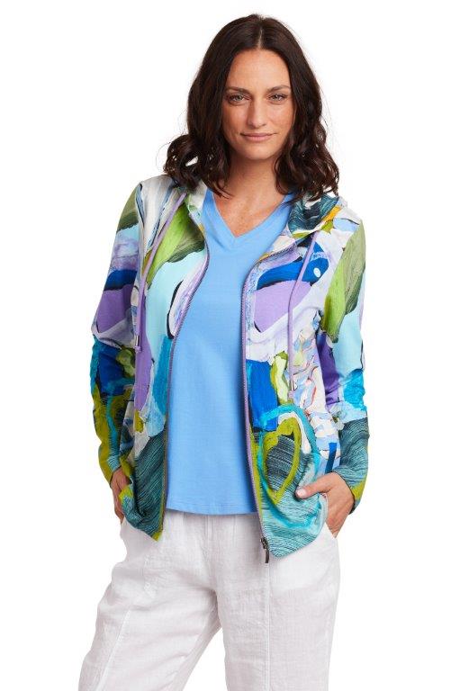 Below The Surface Zip Front Hoodie