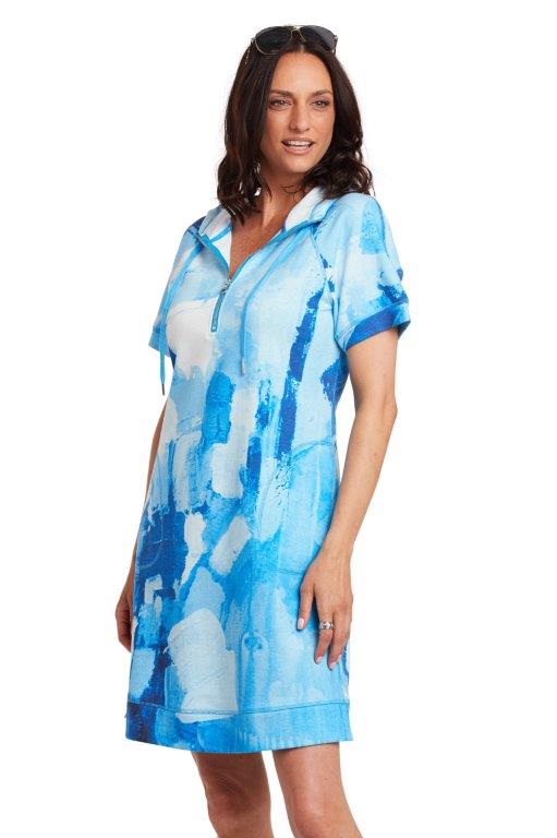 Blue Jeans Blues Hoodie Dress