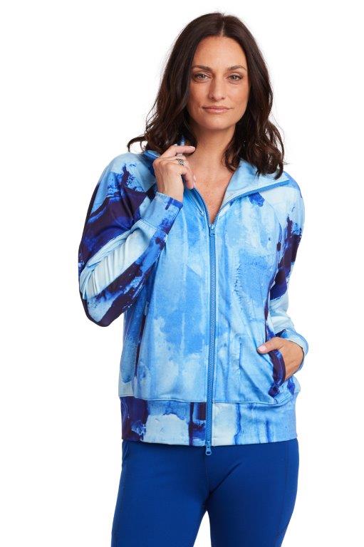 Blue Jeans Blues Zip Front Jacket