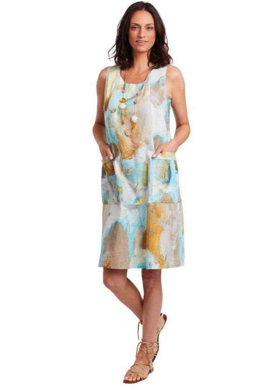 Living In A Bubble Sleeveless Dress