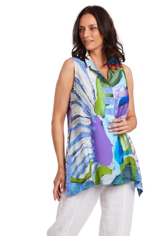 Below The Surface Sleeveless Blouse
