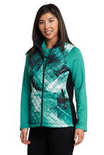 Load image into Gallery viewer, Emeralds quilted zip front vest
