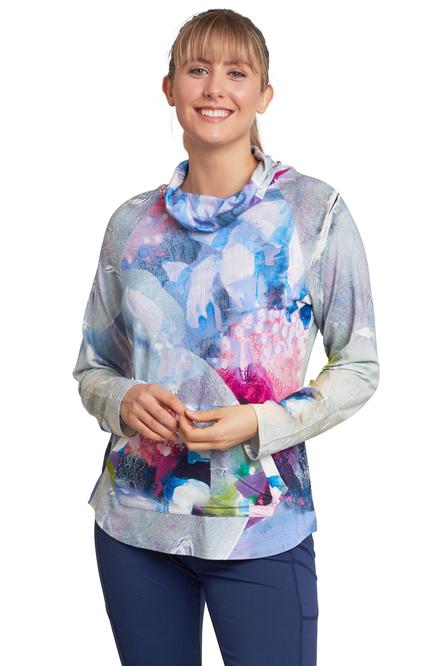 Growing From Ideas cowl neck long sleeve top