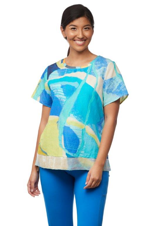 Jellyfish Head Sequin Top
