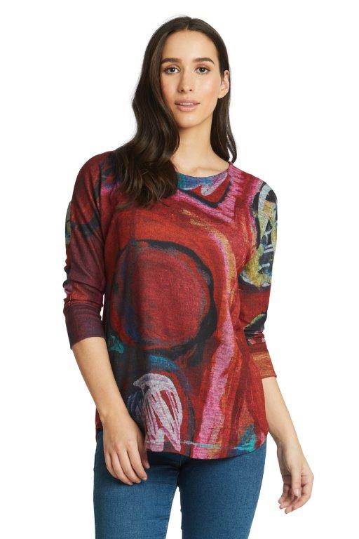 Ça semble intéressant - Haut en tricot à manches 3/4