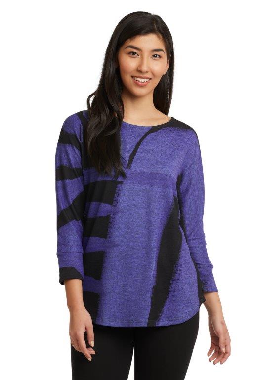 Midnight 3/4 Sleeve Knit Top