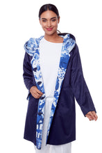 Load image into Gallery viewer, Blue &amp; White: At Lib.reversible coat
